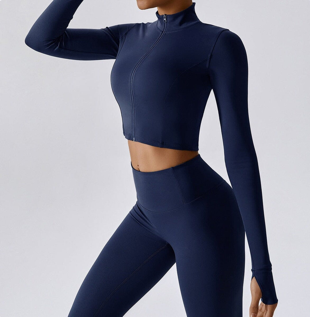 Ultimate Power Scrunch Set - Stylish Leggings, Chic Top & Trendy Jacket