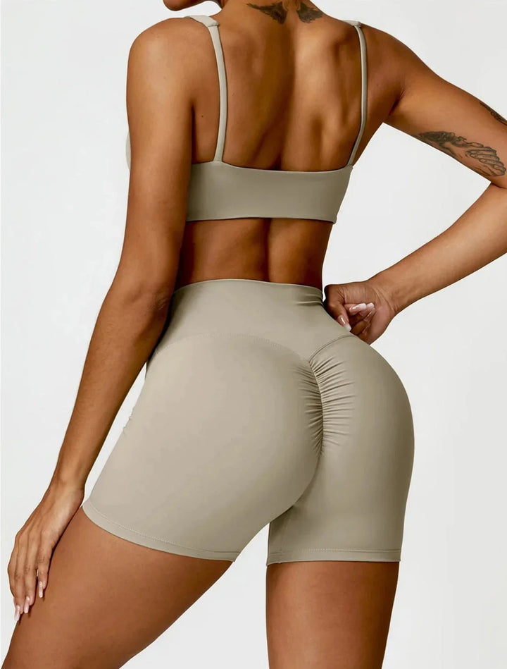 Elevate Your Workout with the Charm Flex Performance Bra and Shorts Set