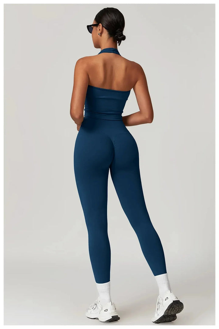 Elevate Your Workout: Momentum Seamless V-Line Leggings and Top Set