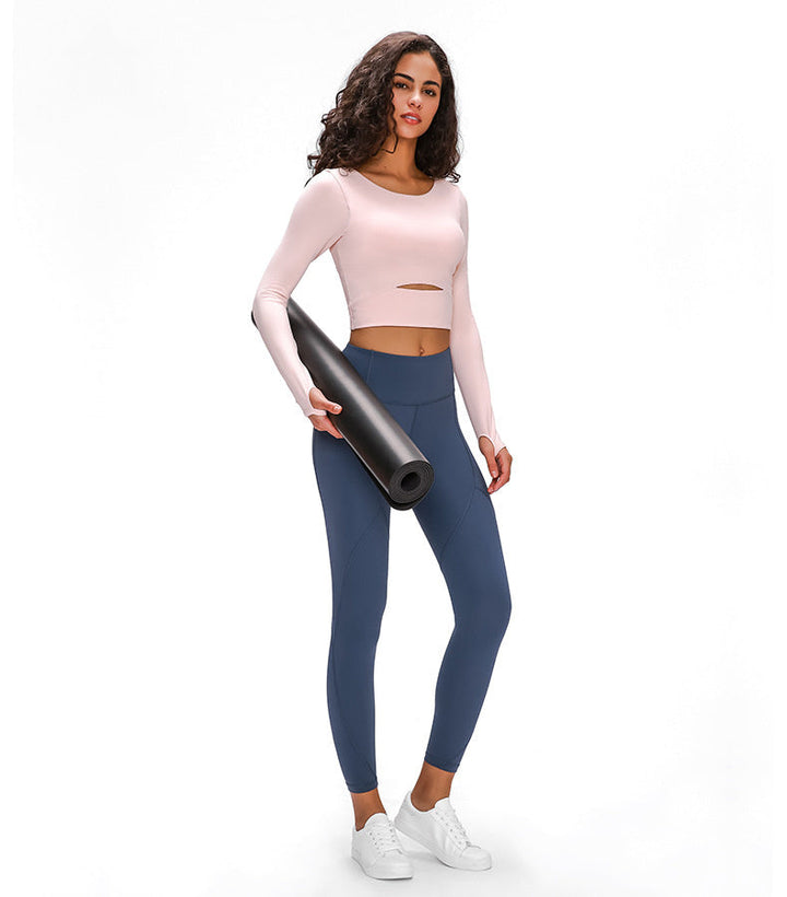 Stylish Hollow-Out Yoga Top