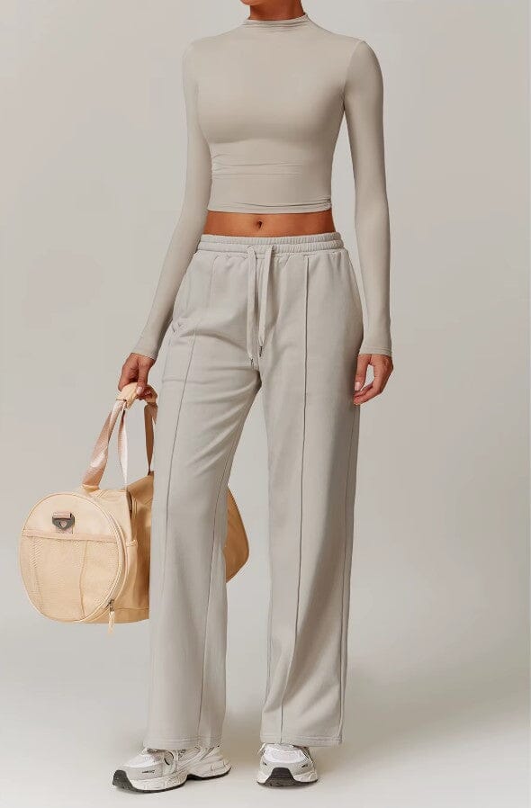 Synergy Fitness Ensemble - Stylish Long Sleeve & Perfect Fit Pants