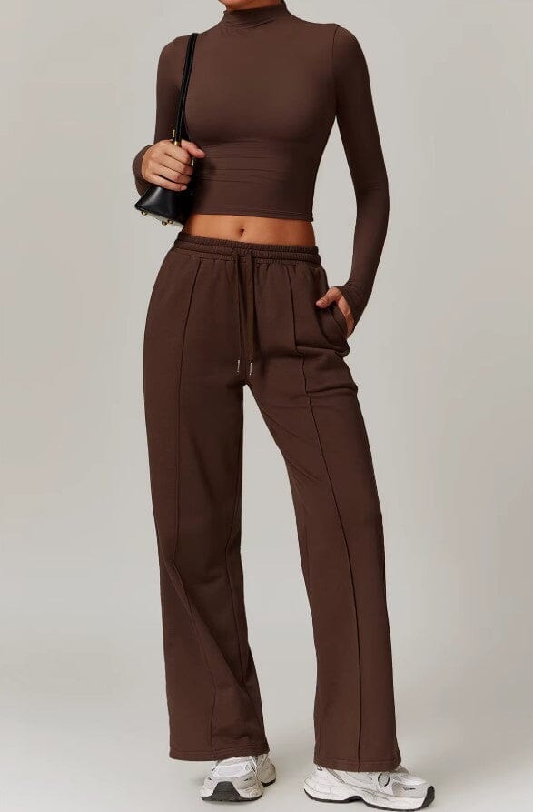 Synergy Fitness Ensemble - Stylish Long Sleeve & Perfect Fit Pants