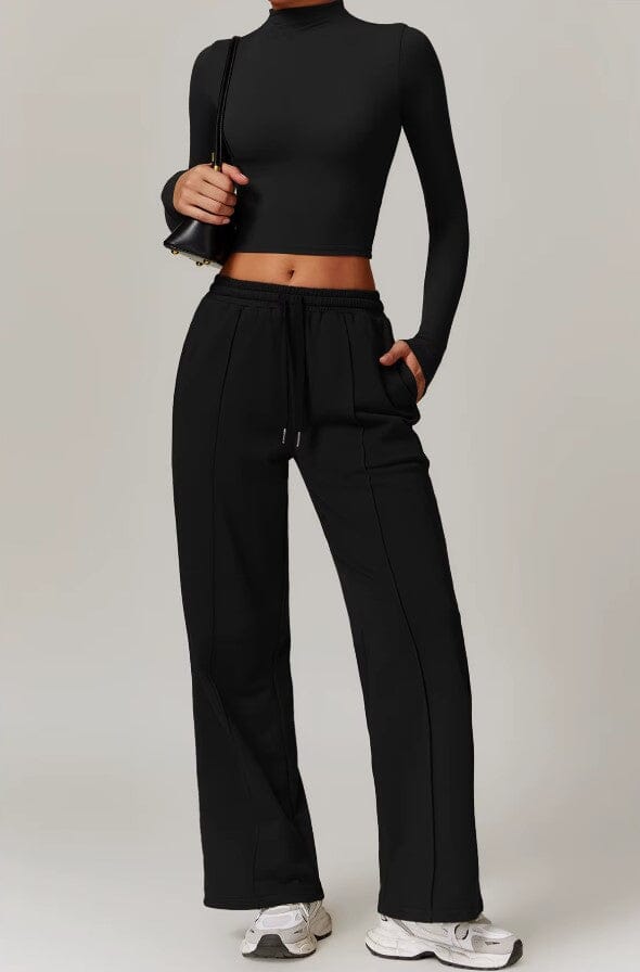 Synergy Fitness Ensemble - Stylish Long Sleeve & Perfect Fit Pants