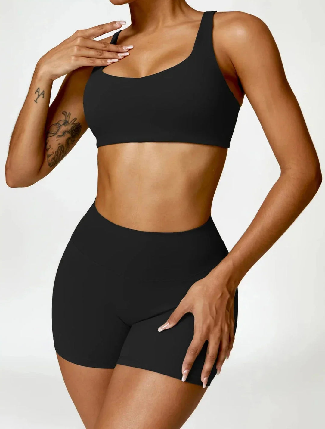 Elevate Your Workout with the Charm Flex Performance Bra and Shorts Set