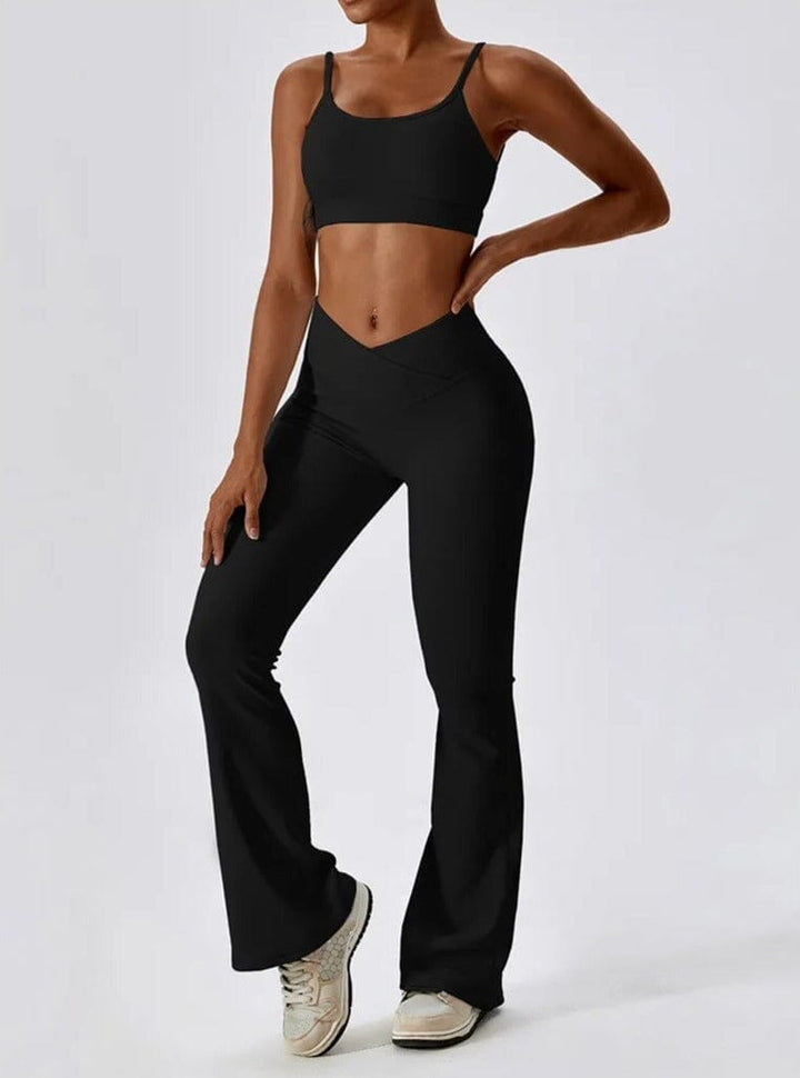 Soulmate Flared Ensemble - Stylish Leggings & Chic Top
