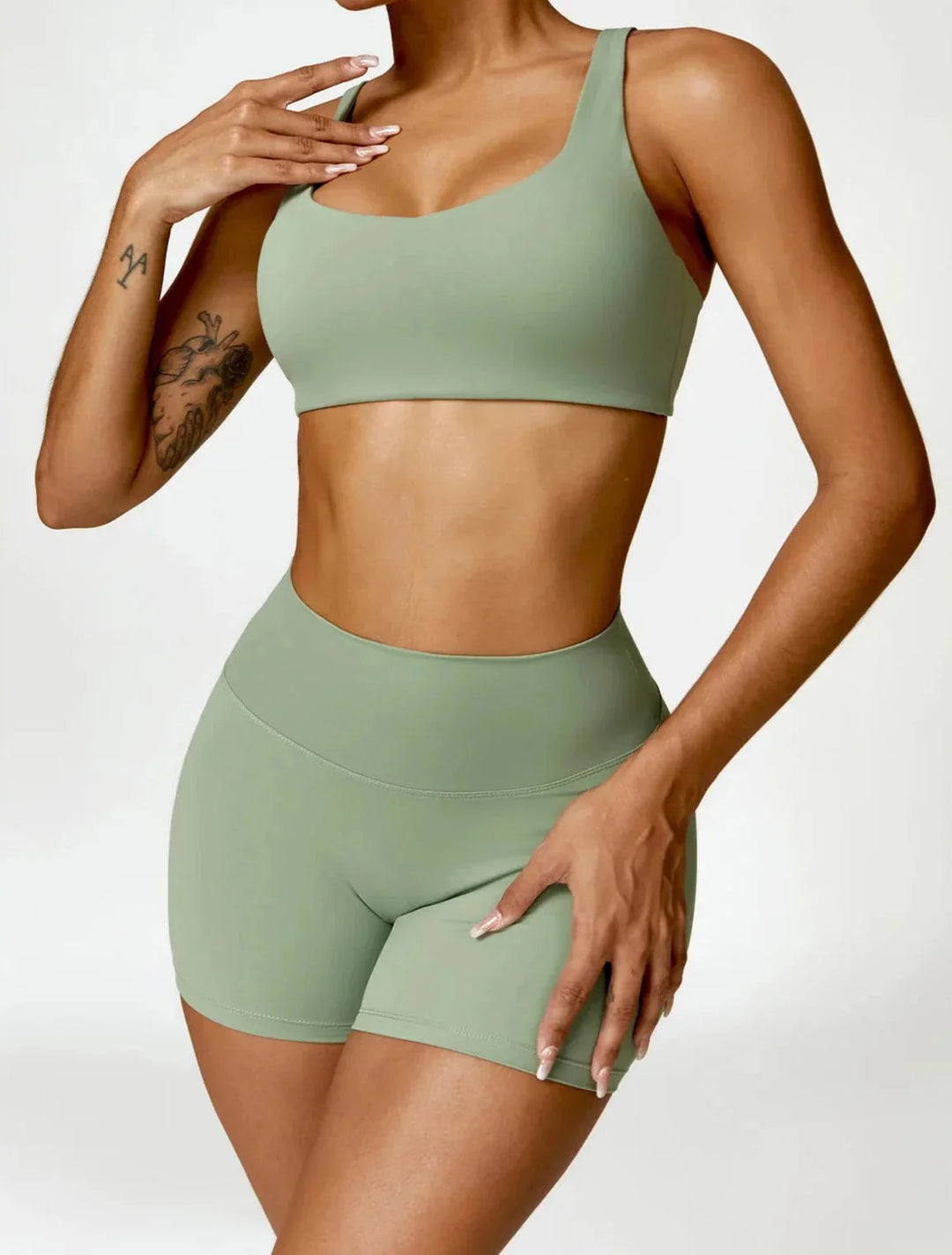 Elevate Your Workout with the Charm Flex Performance Bra and Shorts Set