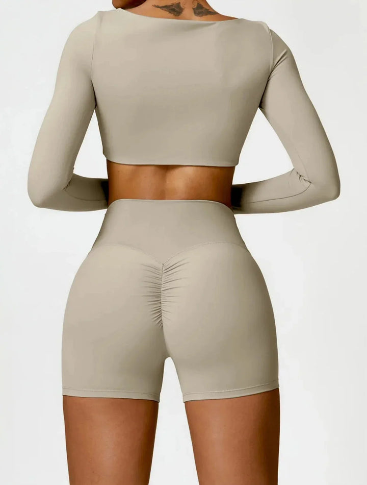 Elevate Your Activewear: Charm Flex Performance Top & Shorts Set