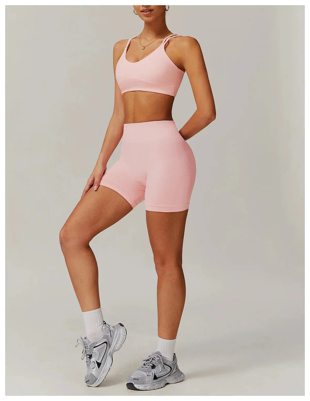 Personalized Engraved Fitness Ensemble - Stylish Shorts & Top Set