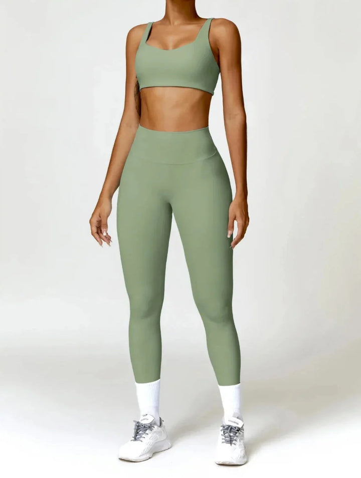Elevate Your Workout with the Charm Flex Performance Bra and Leggings Set