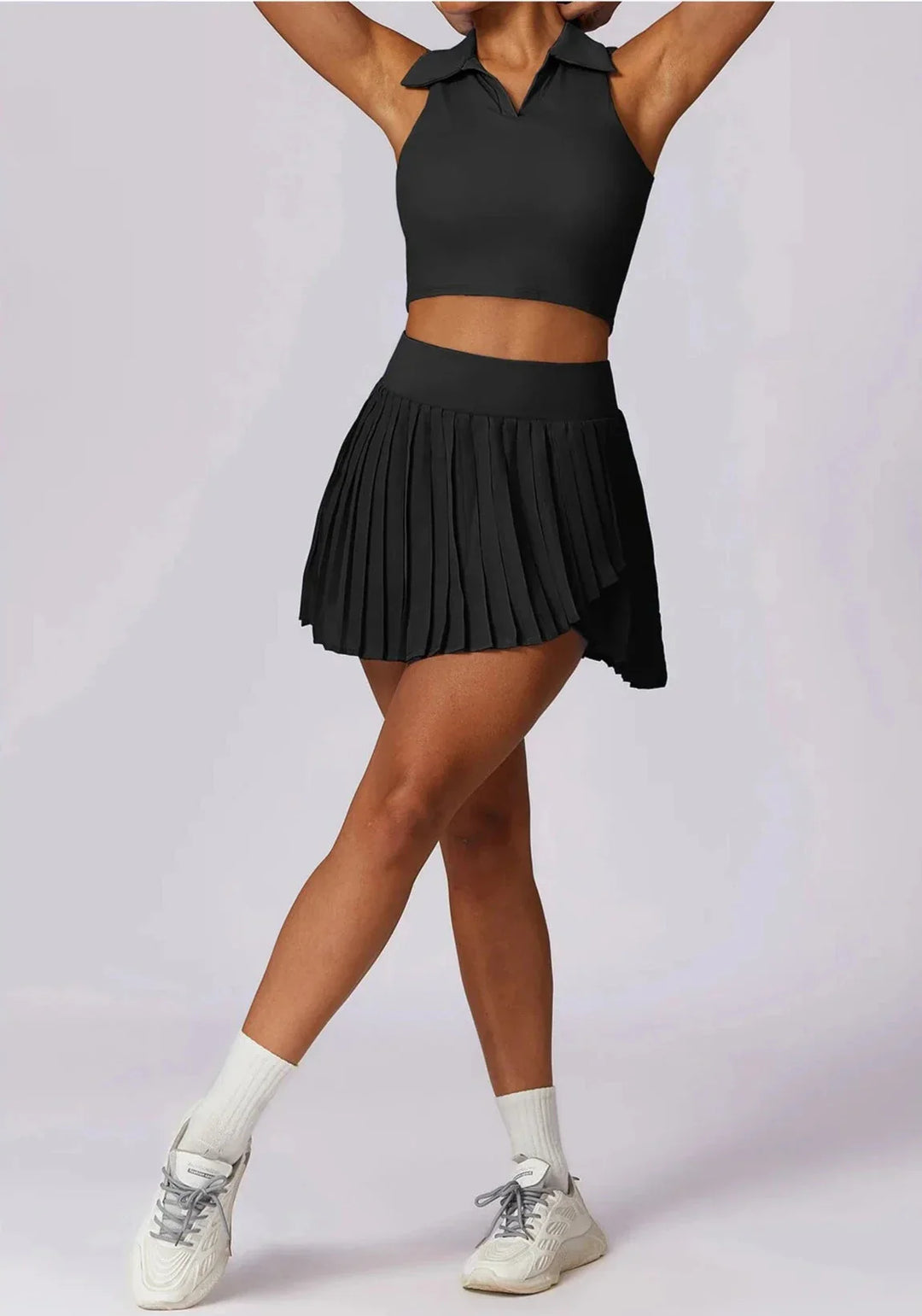 Catch the Summer Vibe Tennis Set - Stylish Skirt & Top Combo
