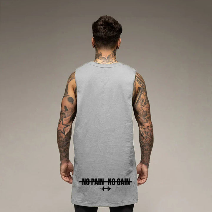 Grey Muscle Tank Top