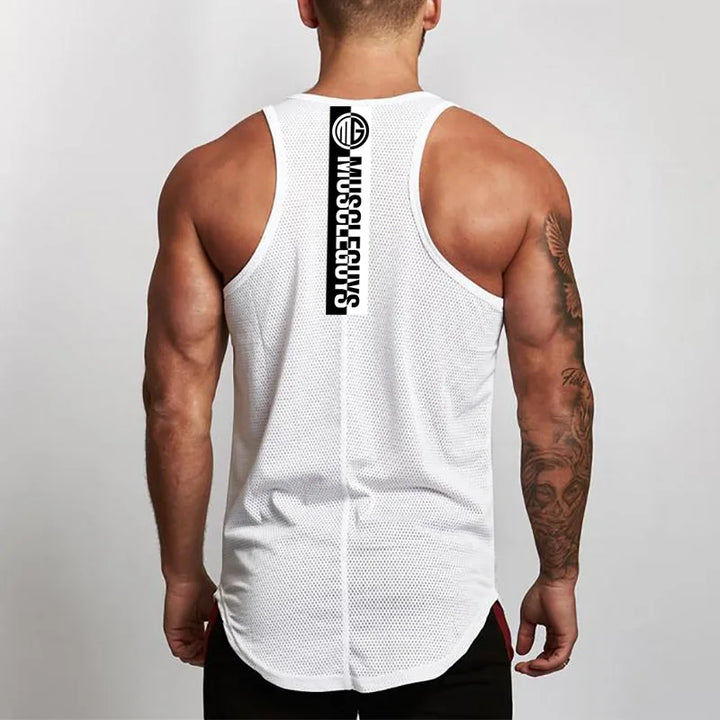 White MG Core Tank Top