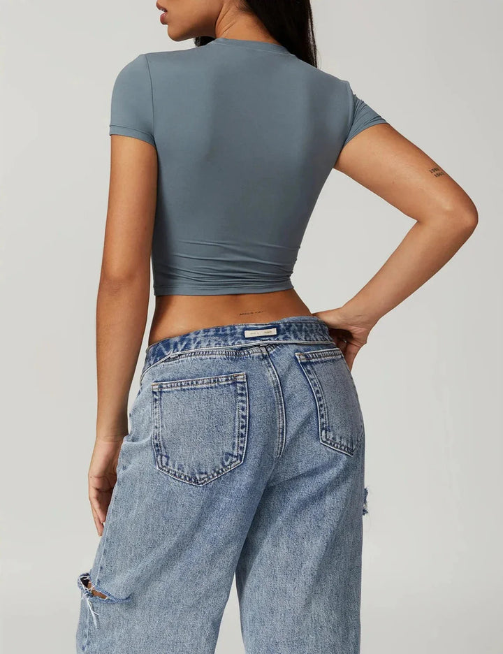 Celestial Breeze Short Sleeve Tank Top