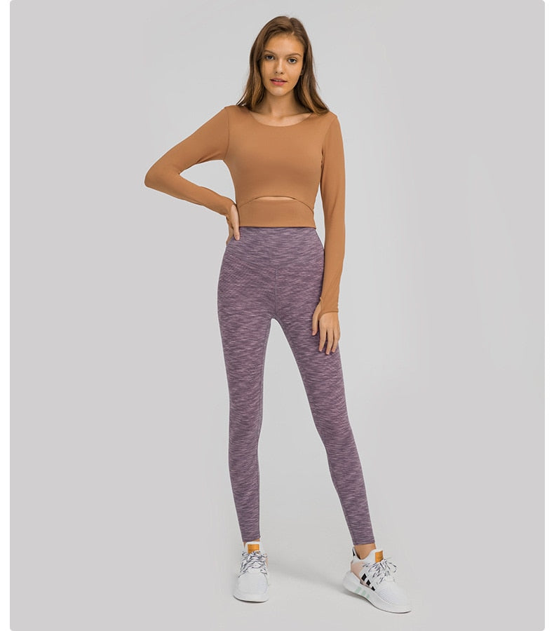 Stylish Hollow-Out Yoga Top