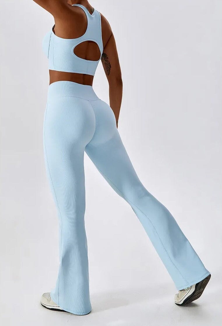 Harmony Racerback Flared Set - Leggings & Top Ensemble