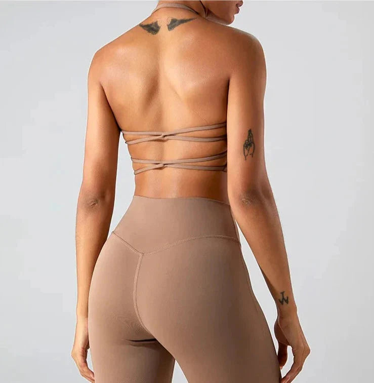 Savvy Double Cross Back Sports Bra
