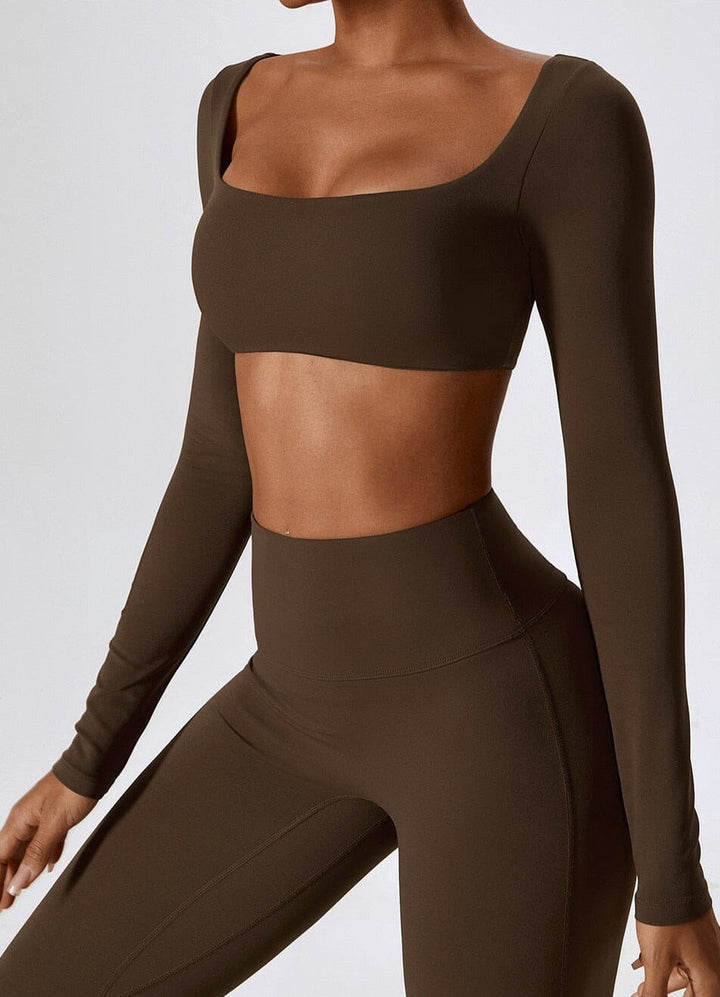 Adventure-Ready Long Sleeve Crop Top