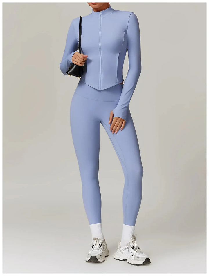 Enchanting Workout Tracksuit Set - Stylish Leggings & Top