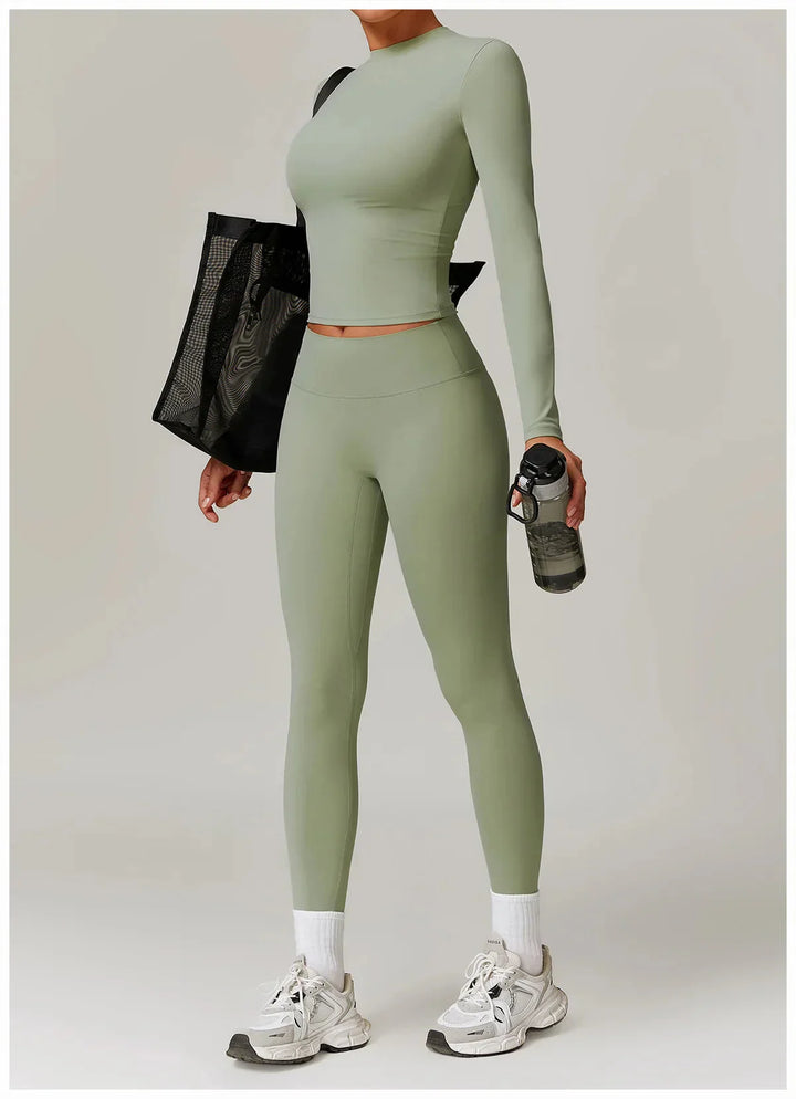 Enchanting Workout Ensemble - Leggings & Matching Top