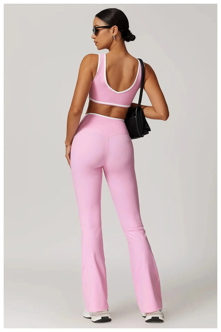 Elevate Your Workout: Myriad Gym Set with Stylish Leggings and Supportive Bra