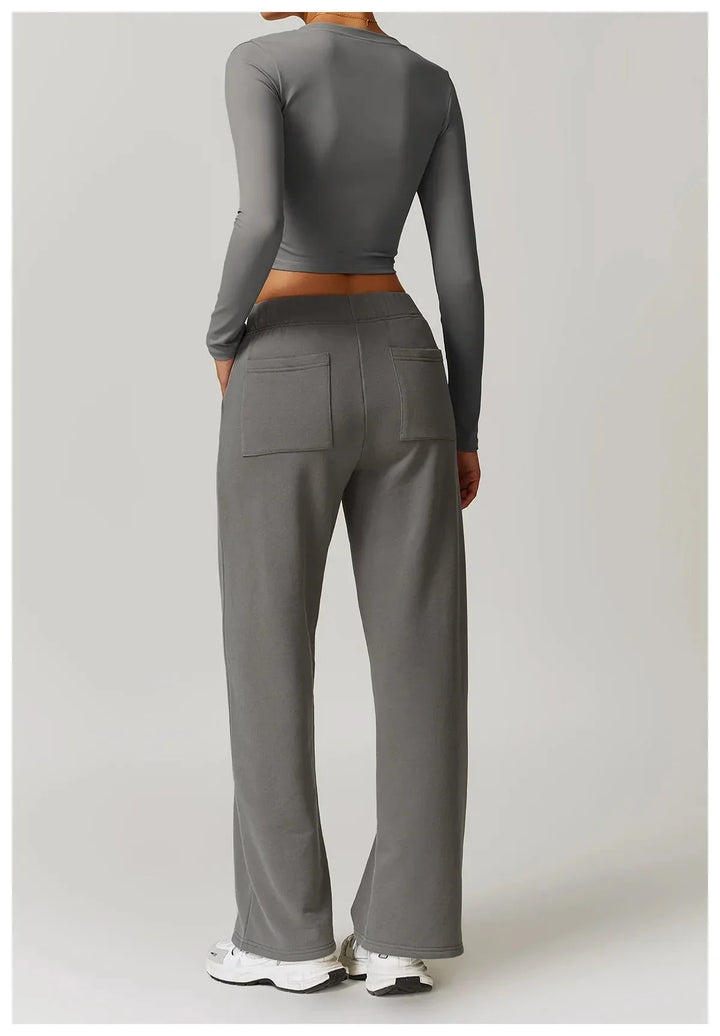 Transform Your Workout: Obsession Long Sleeve Activewear Set - Stylish Top & Comfy Pants