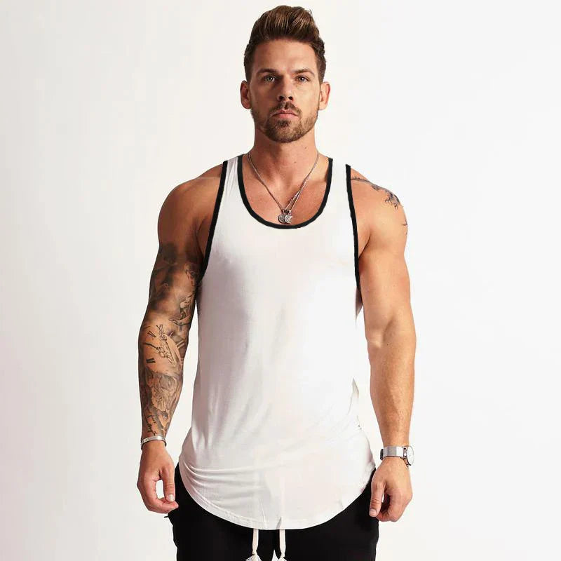 White Active Core Tank Top