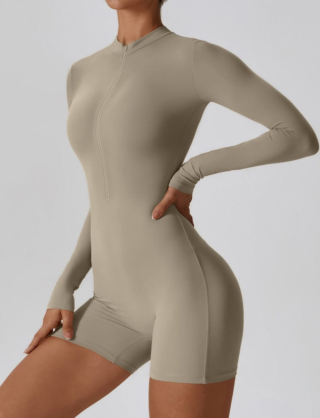 Chic Element Zip-Up Jumpsuit for Effortless Style