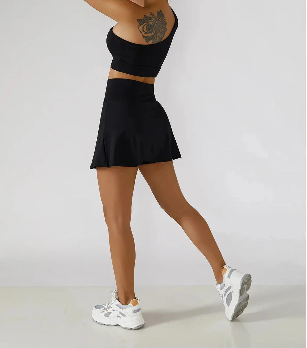 Dynamic Performance Sports Set - Stylish Skirt & Top Combo