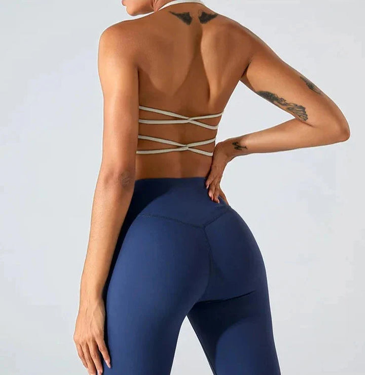 Savvy Double Cross Back Sports Bra