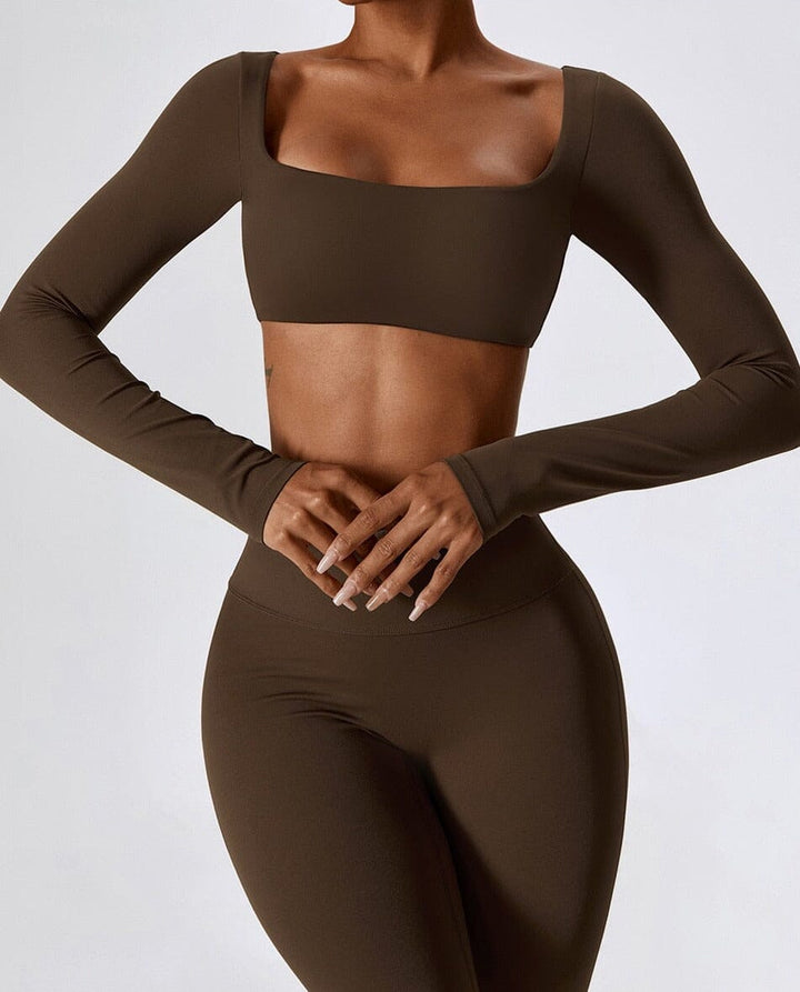 Adventure-Ready Long Sleeve Crop Top