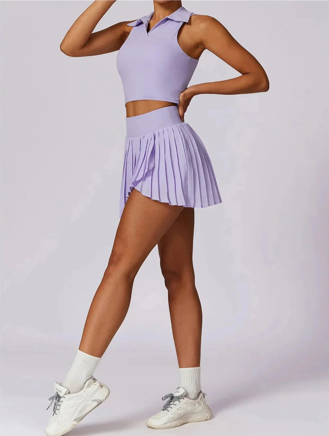Catch the Summer Vibe Tennis Set - Stylish Skirt & Top Combo