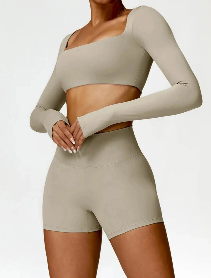 Elevate Your Activewear: Charm Flex Performance Top & Shorts Set