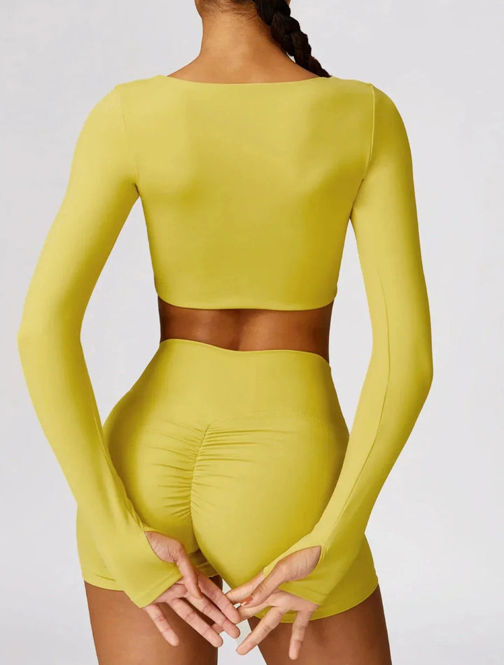 Chic Long Sleeve Cropped Top for Ultimate Comfort