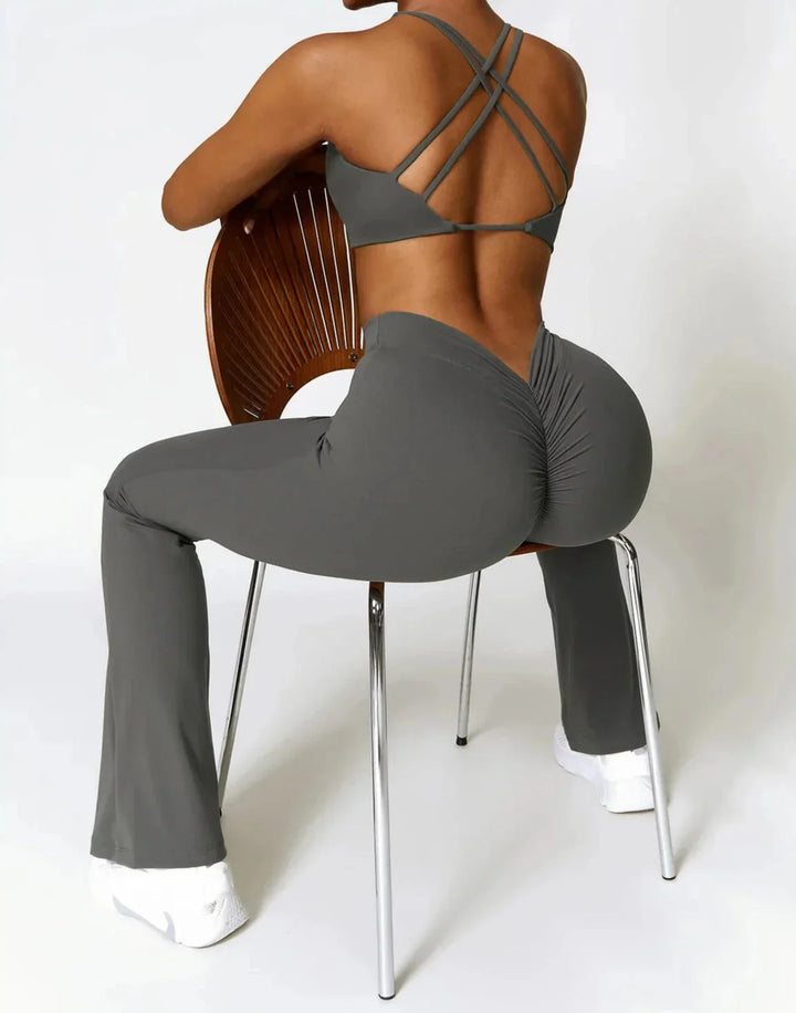 Elevate Your Workout with Our Stylish Redemption Gym Set: Leggings and Top!