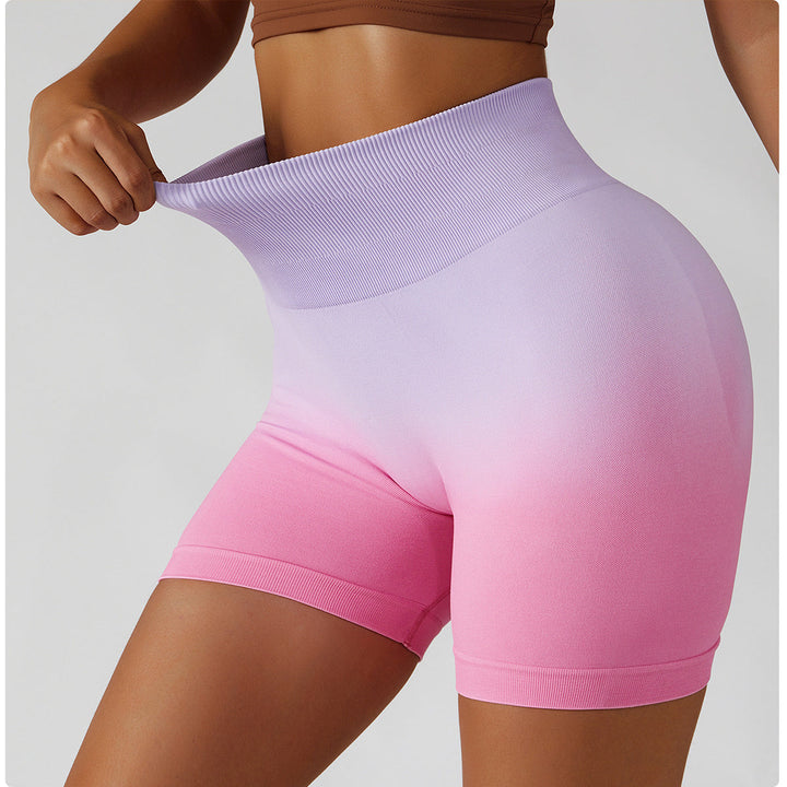Vibrant Gradient Seamless Performance Shorts