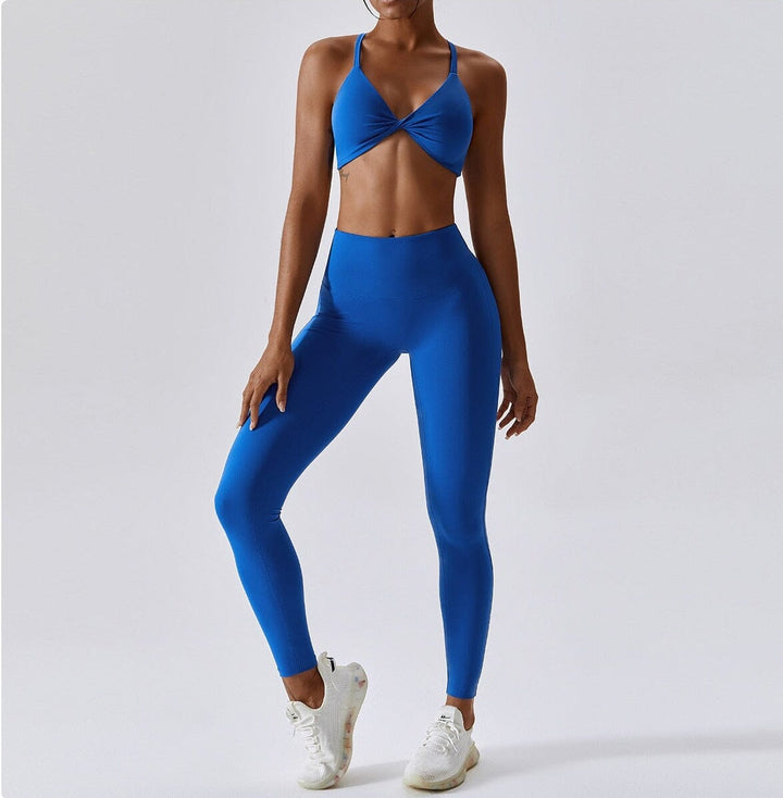 Elevate Your Practice: Crest Yoga Set with Chic Leggings & Stylish Top