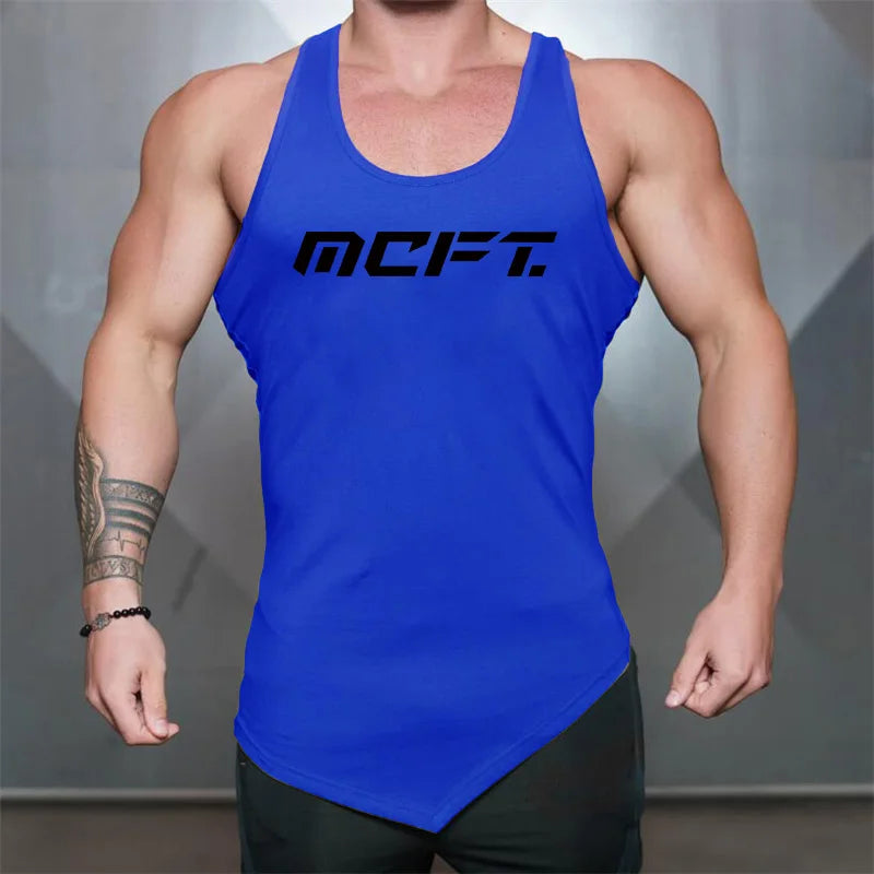Blue Power Fit Tank Top