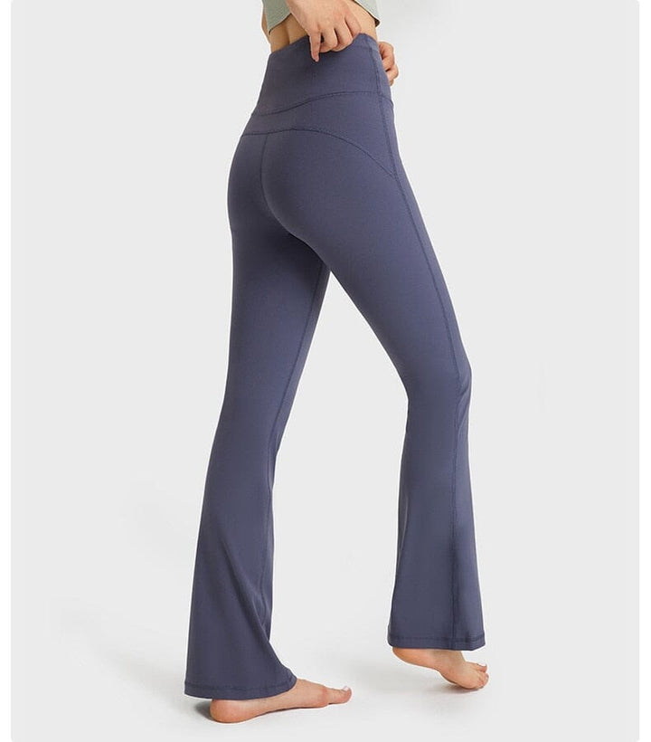 Chic Jade Bell-Bottom Trousers for Effortless Style