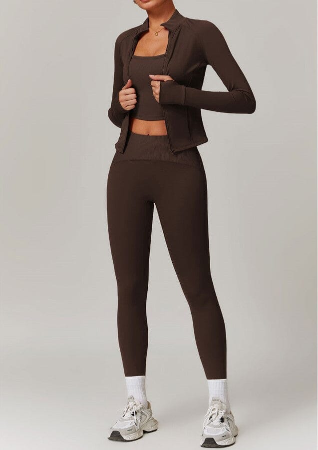 Ultimate Infinite Jacket Gym Set - Stylish Leggings & Performance Top