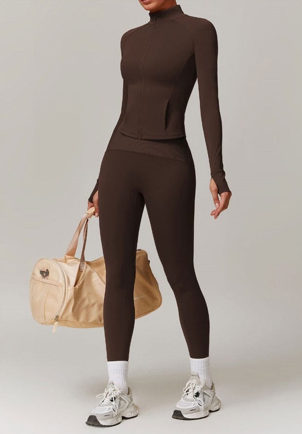 Ultimate Infinite Jacket Gym Set - Stylish Leggings & Performance Top