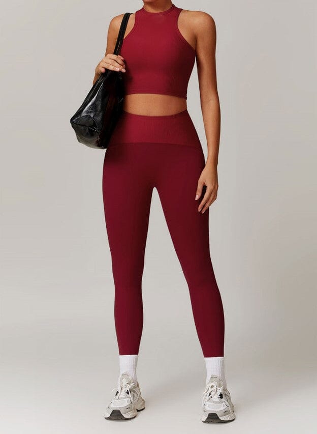 Endless Energy Racerback Fitness Set - Leggings & Top Combo