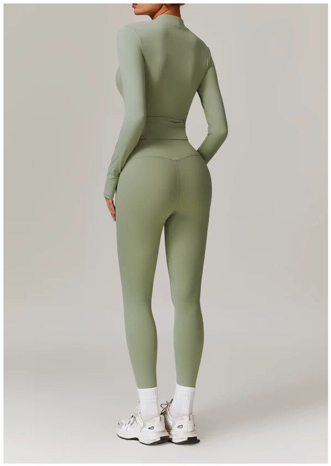 Enchanting Workout Tracksuit Set - Stylish Leggings & Top