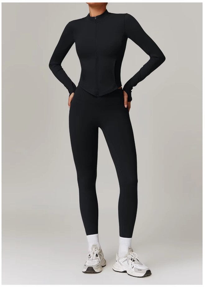 Enchanting Workout Tracksuit Set - Stylish Leggings & Top