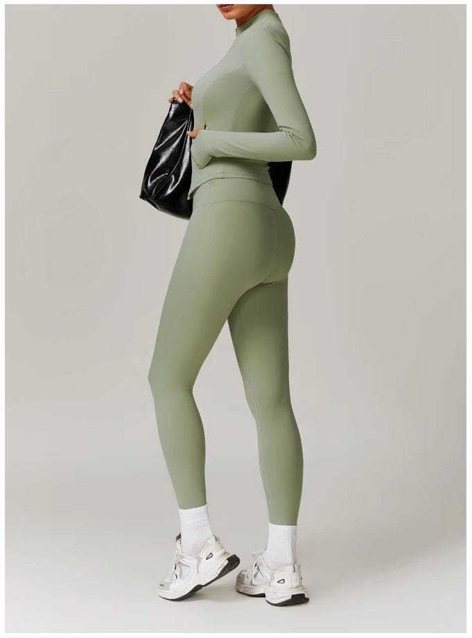 Enchanting Workout Tracksuit Set - Stylish Leggings & Top