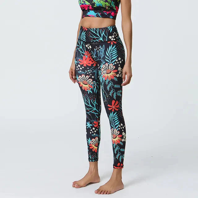 Whimsical Floral Patterned Leggings for Effortless Style