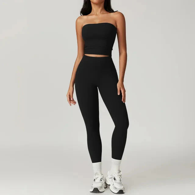 Elevate Your Workout: Performance Leggings & Stylish Top Set