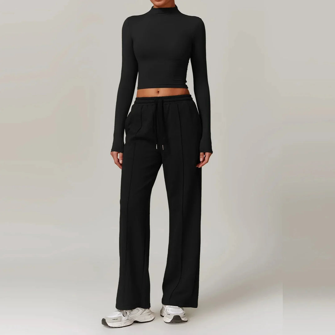 Synergy Fitness Ensemble - Stylish Long Sleeve & Perfect Fit Pants