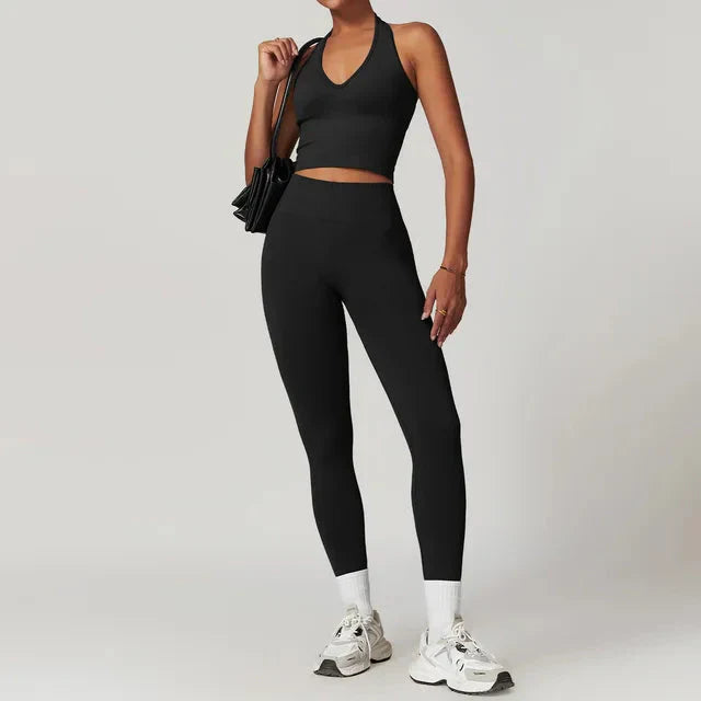 Elevate Your Workout: Momentum Seamless V-Line Leggings and Top Set