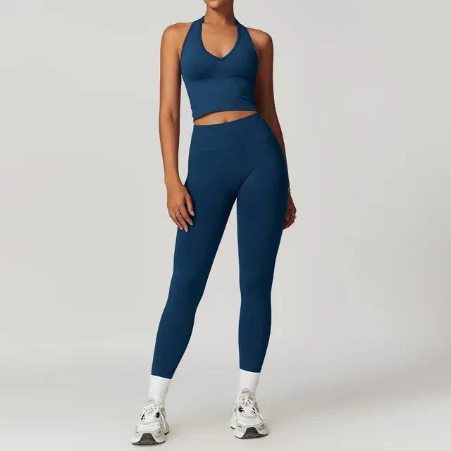 Elevate Your Workout: Momentum Seamless V-Line Leggings and Top Set