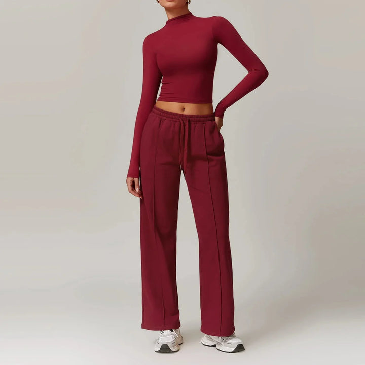 Synergy Fitness Ensemble - Stylish Long Sleeve & Perfect Fit Pants